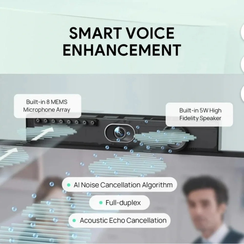 Ultra-Wide Video Conferencing Bar with Remote YEALINK UVC40 E2